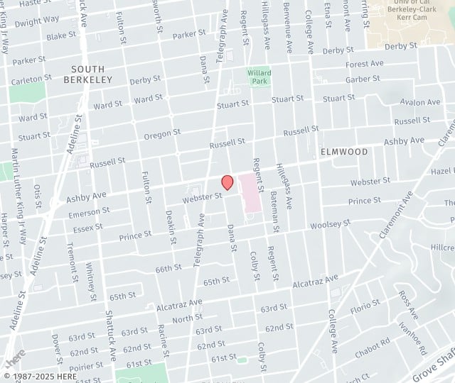 Location Map: 2435 Webster Street Berkeley, CA 94705