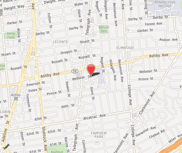 Location Map: 2435 Webster Street Berkeley, CA 94705