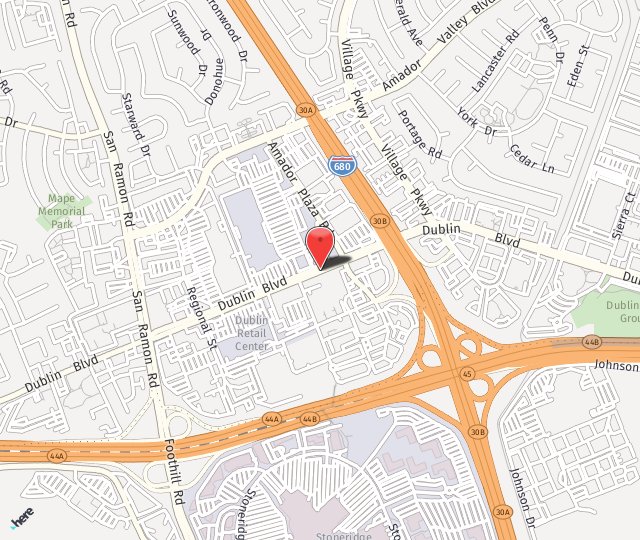 Location Map: 7550 Dublin Boulevard Dublin, CA 94568
