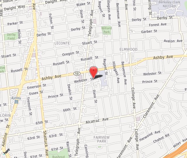 Location Map: 2435 Webster Street Berkeley, CA 94705
